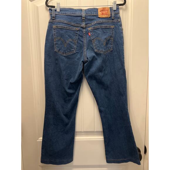 Levi’s Women’s Classic Relaxed Boot Cut Leg Stretch Denim Jeans Size 10M‎ Blue - Picture 4 of 5